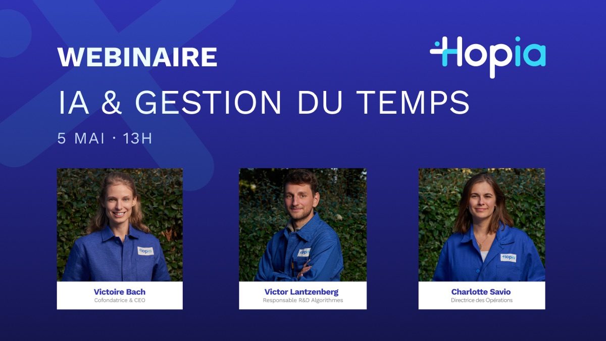 Webinaire du 5 mai, IA et gestion du temps en santé